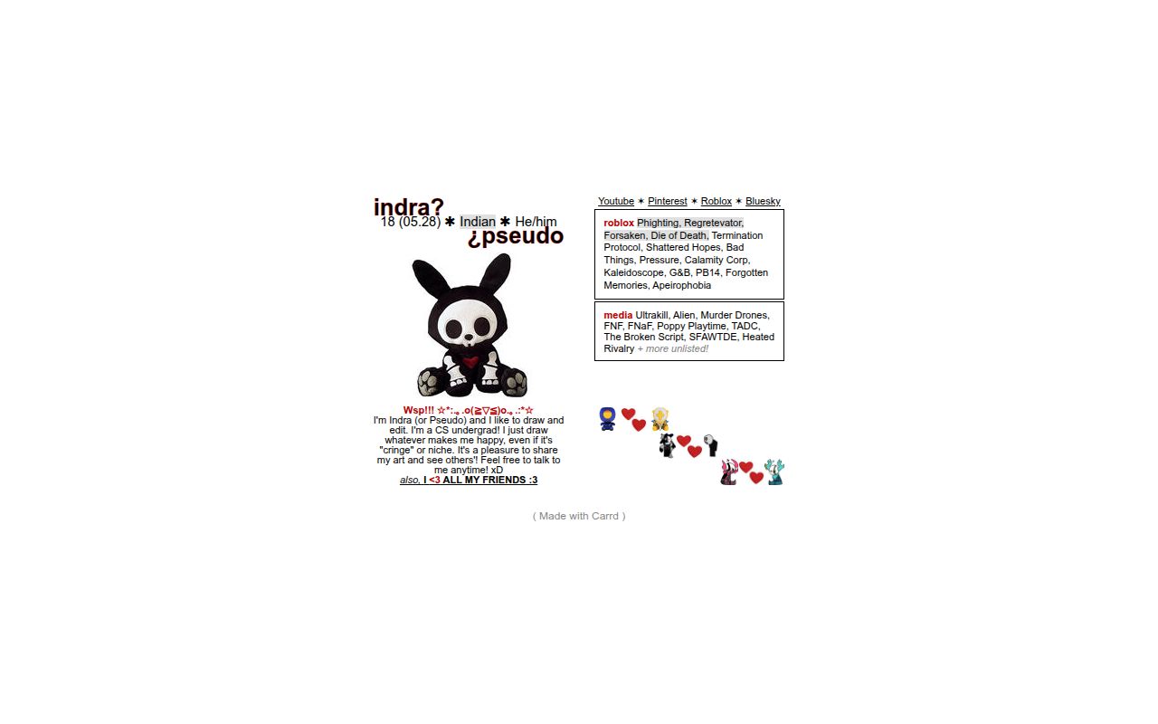 Carrd profile picture for @insolence